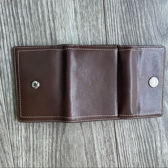 Coach vintage Chelsea Brown Leather Card Coin Wallet - Picture 4 of 8